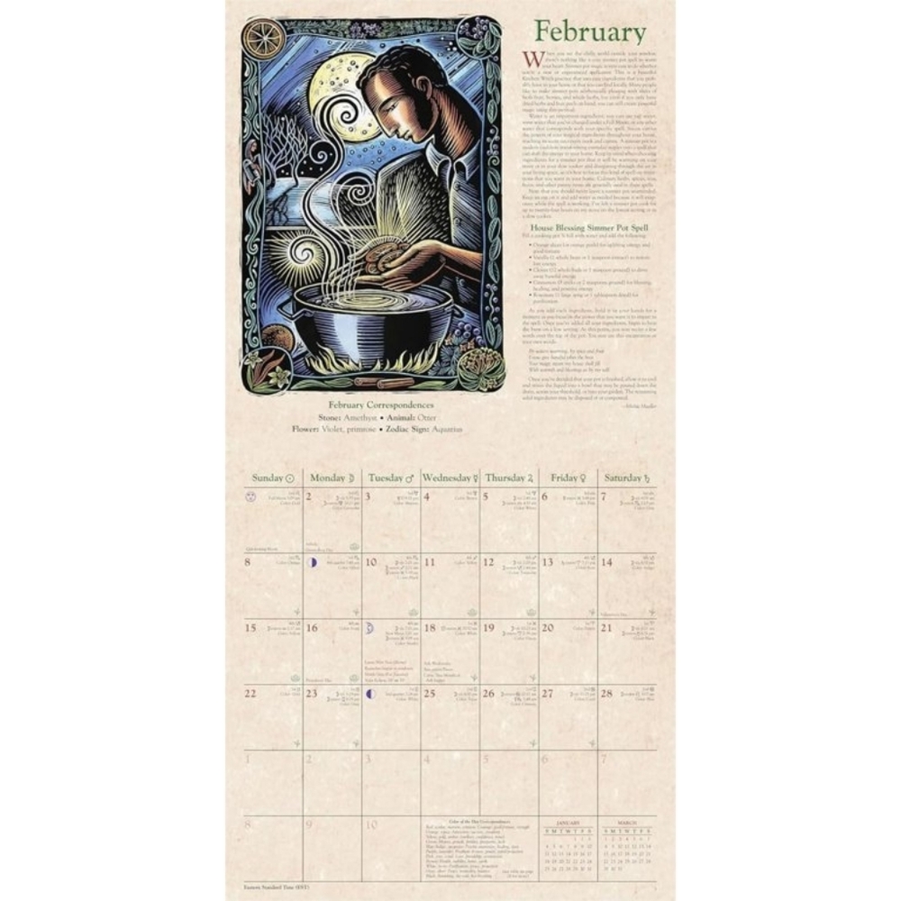 NEW Witches Wall Calendar 2026 - Picture 3 of 6